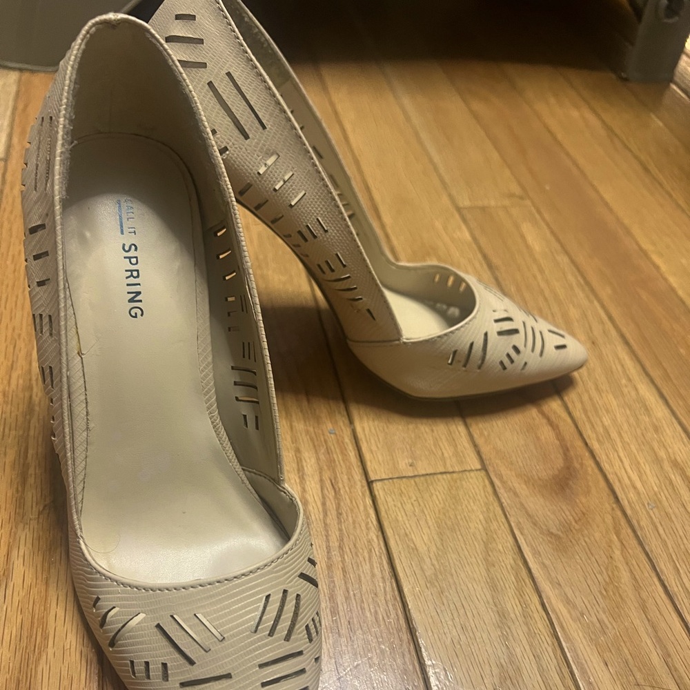 Call It Spring beige heels